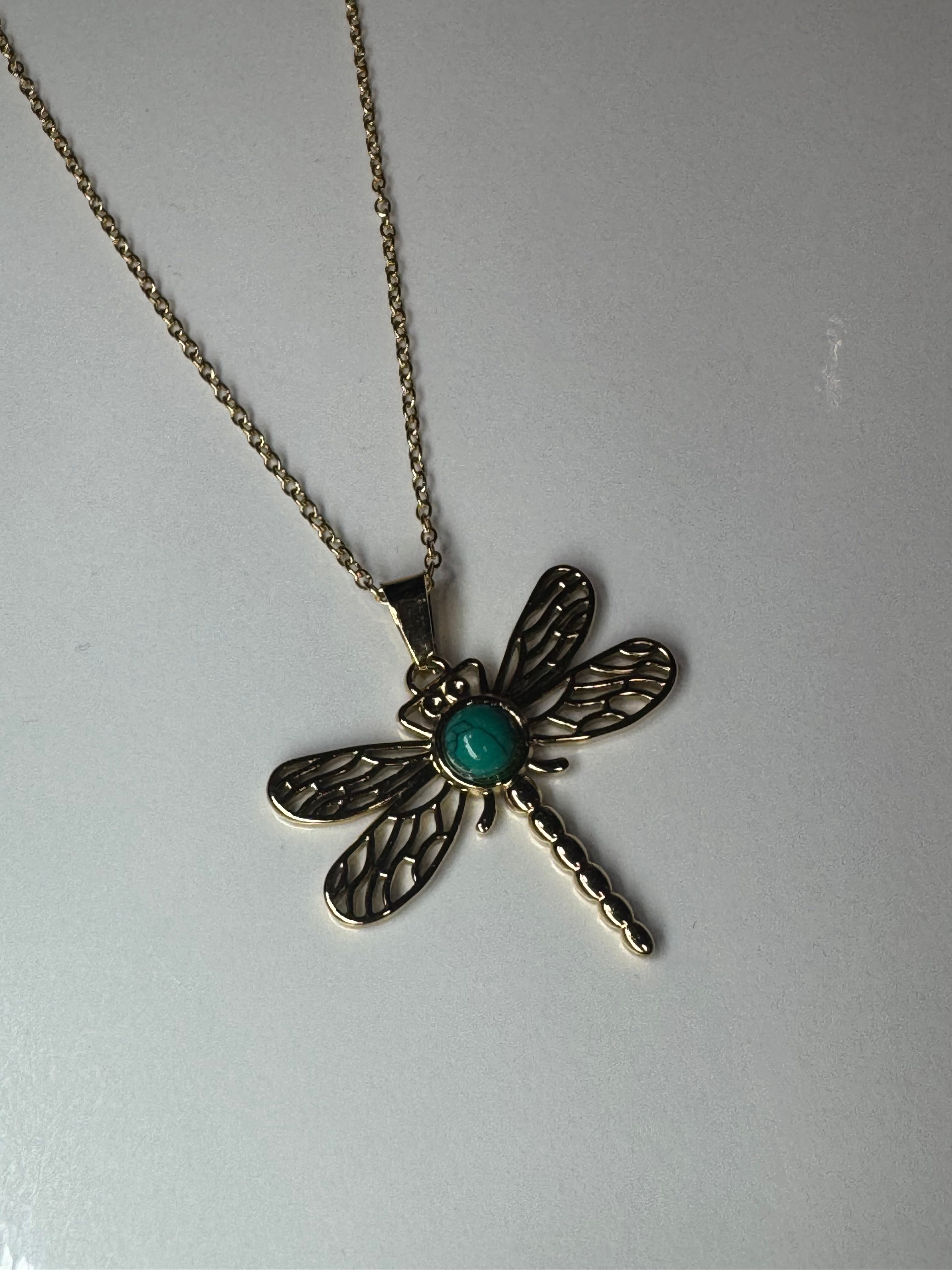 Cadena LIBÉLULA (turquesa)