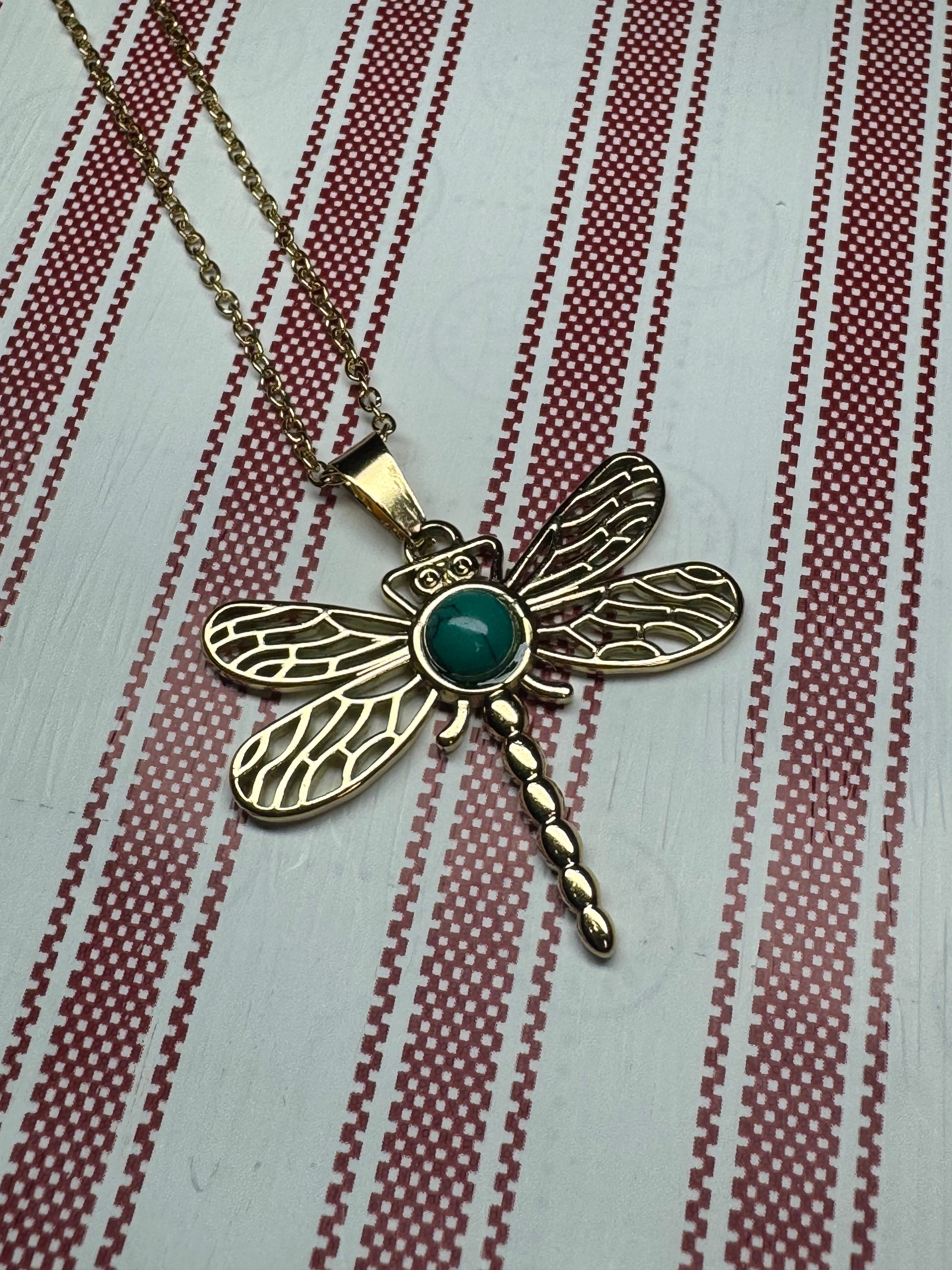 Cadena LIBÉLULA (turquesa)